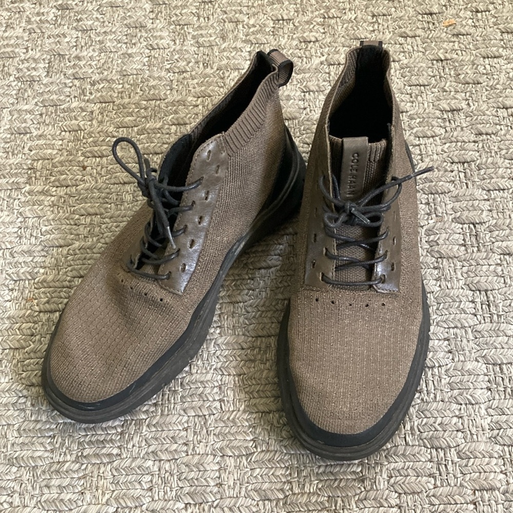 Men's Brown High-Top Sneaker Dress Shoe
